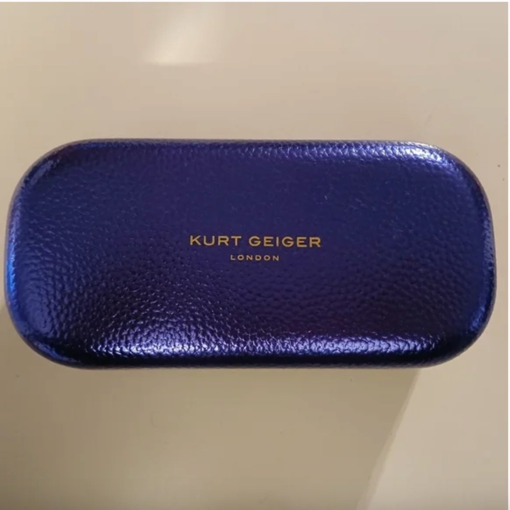 Kurt Geiger London NWOT Metallic Purple Hard Sunglass/Eyeglass Case